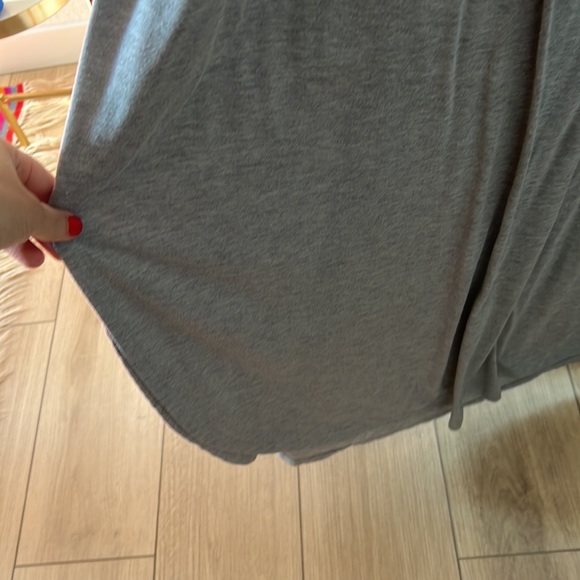 DIP OF DARLING Cozy Grey Cotton Maxi Dress with Pockets - Picture 2 of 3